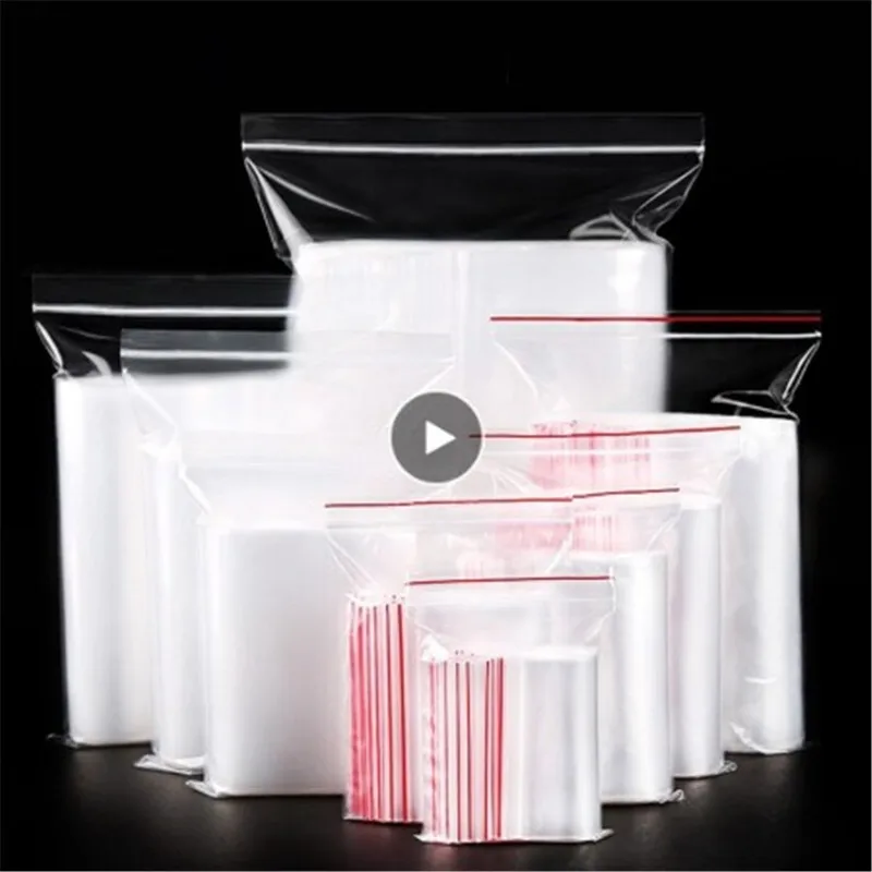 Сумки 100 шт прозрачный упаковка для хранения продуктов небольшой упаковки