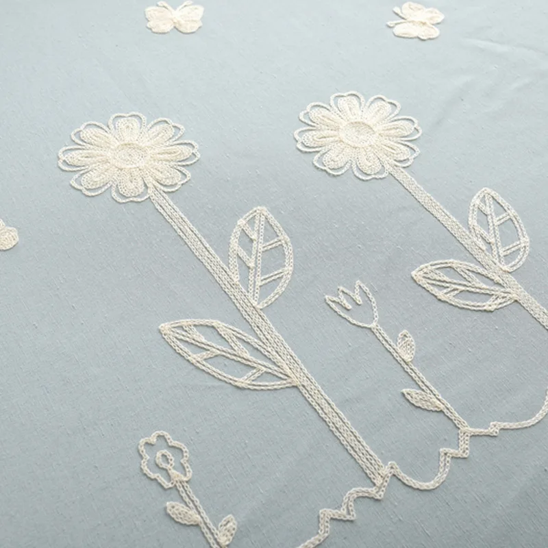 Садовые синие занавески для гостиной столовой спальни современный