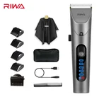Youpin RIWA машинка для стрижки волос персональный электрический триммер Перезаряжаемые сильный Мощность Сталь режущая головка с светодиодный Экран моющиеся