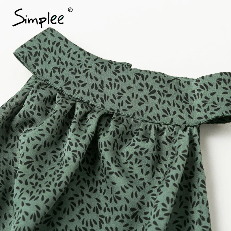 Simplee сексуальное платье с лямкой вокруг шеи без рукавов винтажное Зеленое