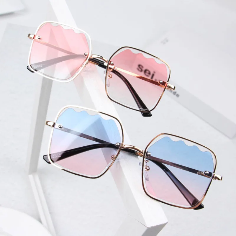 Детские солнцезащитные очки для маленьких мальчиков и девочек UV400 с золотой