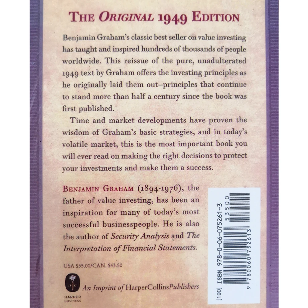 El inversor inteligente, el libro definitivo sobre valor Inve para adultos, libros de lectura de gesti&oacute;n financiera-1