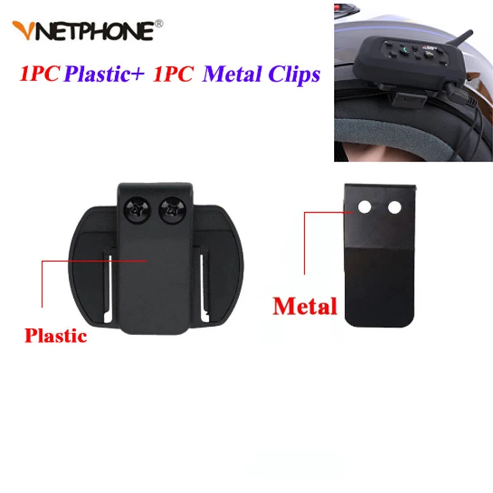 

V6 Clips Metal Bracket for Vnetphone EJEAS V6 Pro V4 Motorcycle BT Bluetooth Interphone Headset Helmet Intercom Accessories