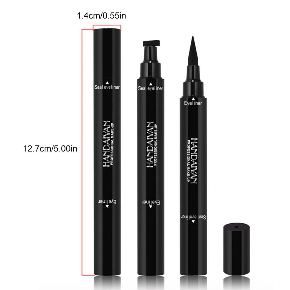 

Double-Headed Eyeliner Stamp 2 In1 Quick-drying Liquid Eyeliner Waterproof Easy-to-use Stamp Eye Liner Black Smooth Eye shipping