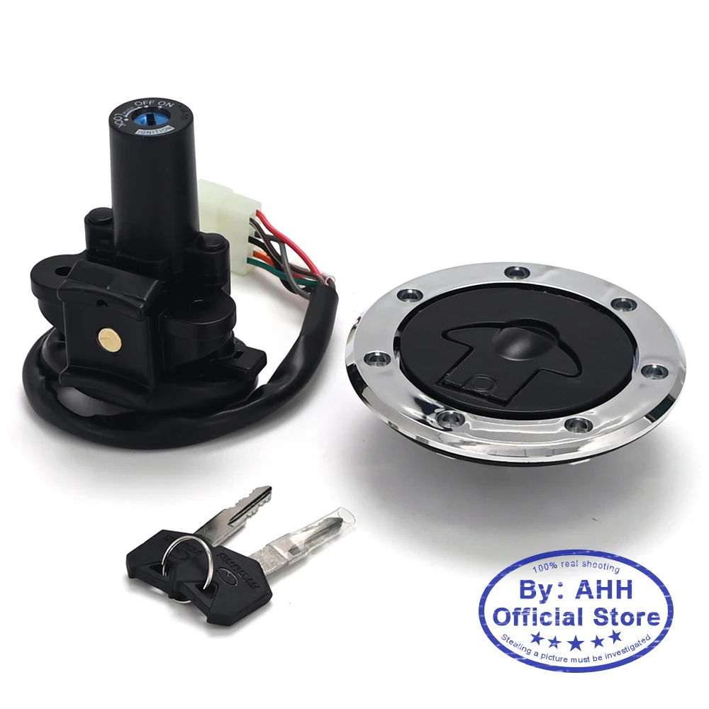 Замок крышки топливного бака зажигания мотоцикла AHH для Kawasaki Ninja ZXR250 ZZR250 ZZR400 ZRX400