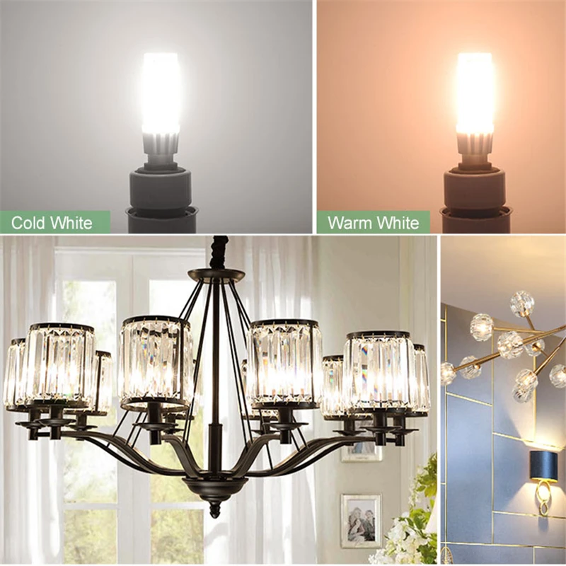 

Super Bright LED E14 Lamp Bulb 360 degrees 220V 5W 7W 9W 12W 15W 18W SMD LED Lighting Light replace Halogen Spotlight Chandelier