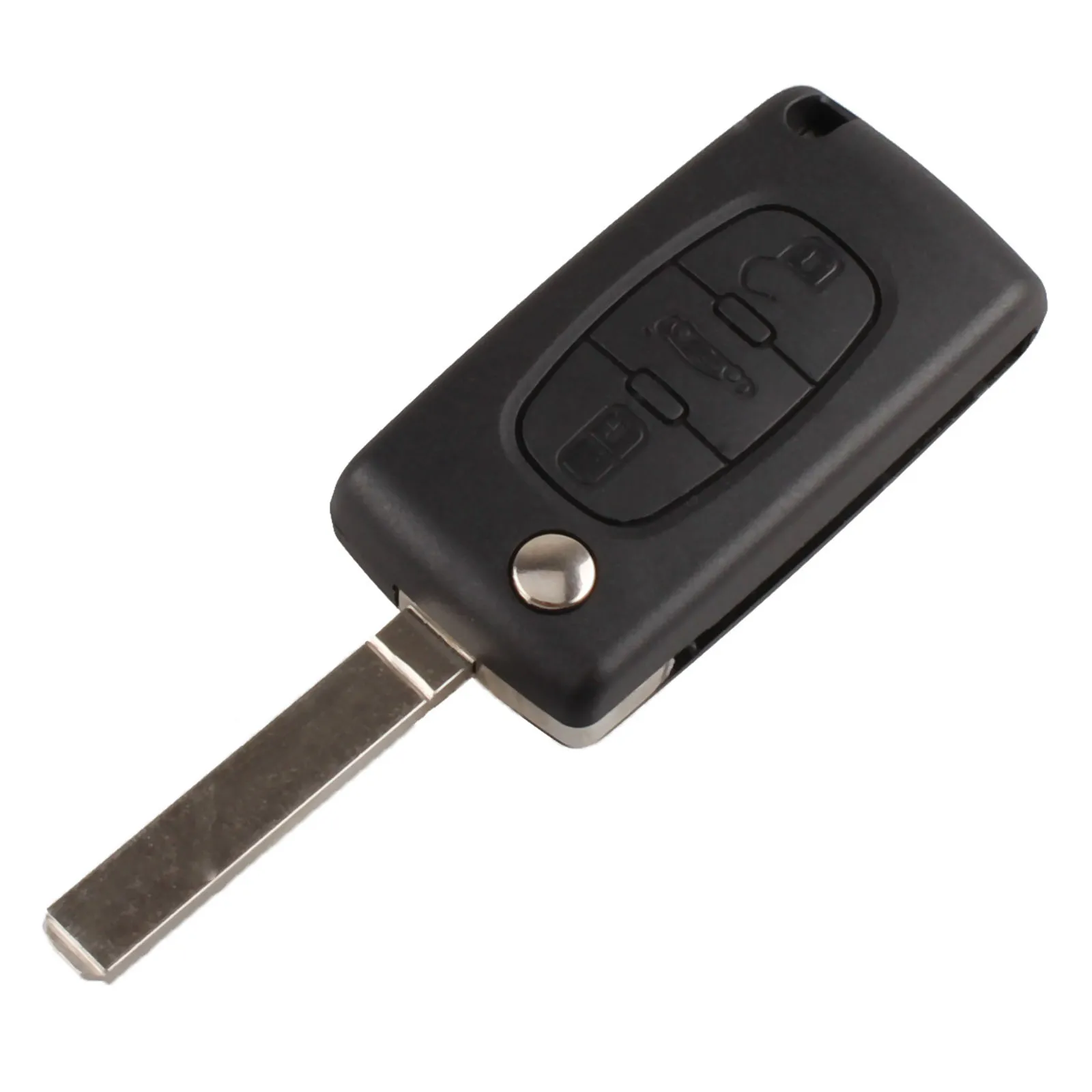 3 кнопки Авто Флип складной пульт дистанционного входа чехол для ключа 207 307 308 407 607