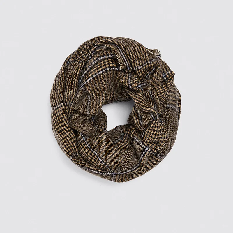 Женский осенне зимний шарф ZA в стиле гусиные лапки|Женские шарфы| |