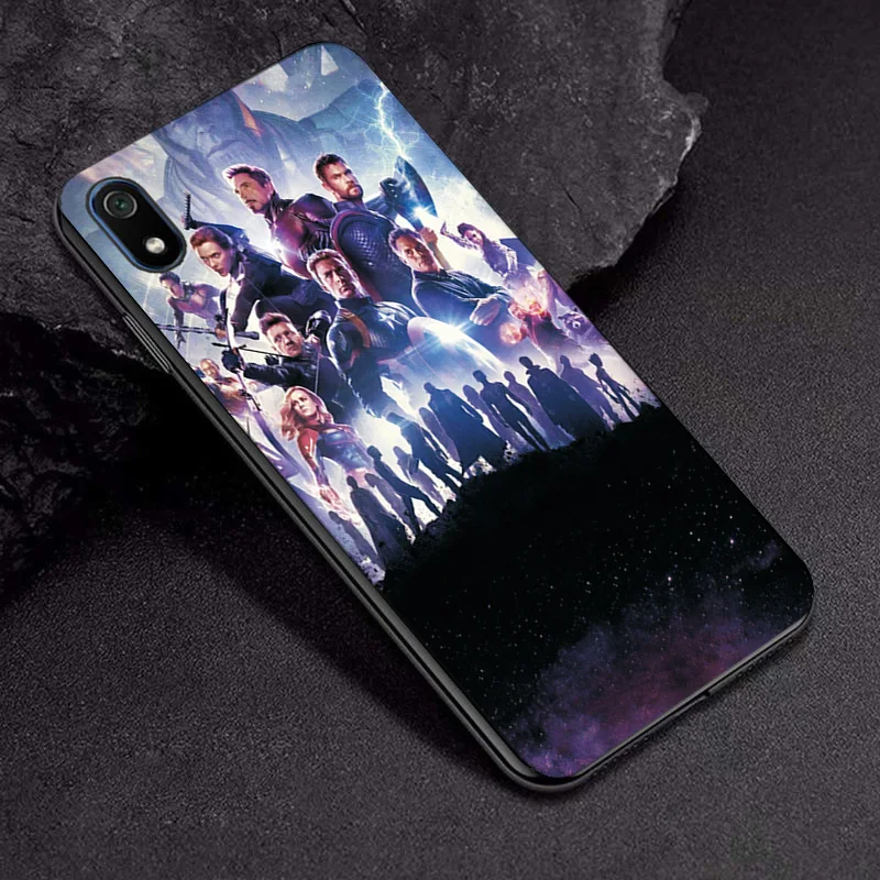 TPUBLK656 Чехол s для Xiaomi Redmi 7 силиконовый чехол для телефона Marvel Hero чехол "Железный человек" черный чехол из ТПУ для Xiaomi Redmi 7A 7 A Note 7 Fundas чехол - Цвет: TPUBLK656