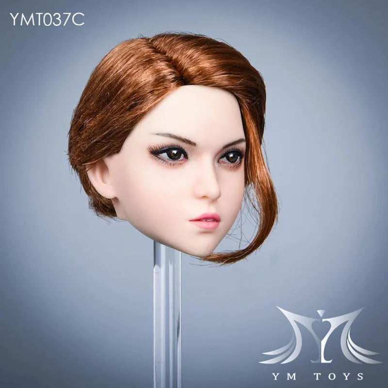 

YMT037 1/6 Scale Asian Beauty Girl Mary Head Caving Fit 12'' PH TBL Action Figure Body