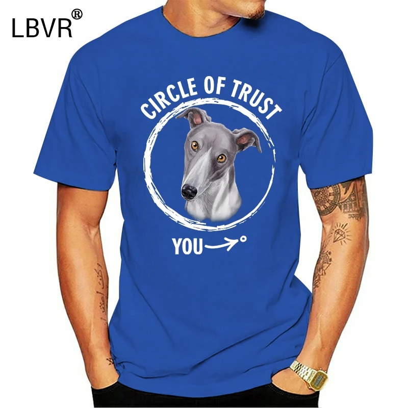 Новые футболки унисекс Забавные топы базовые модели Circle of Trust Greyhound подарок для