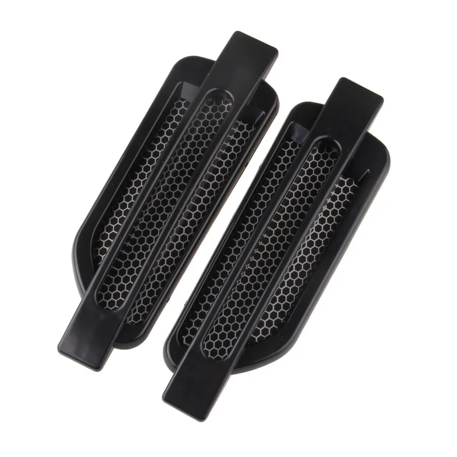 POSSBAY High Quality 1 Pair Universal Auto Car Air Intake Flow Vent Fender Decorative Stickers Side Mesh Cover Hood Bonnet ABS | Автомобили