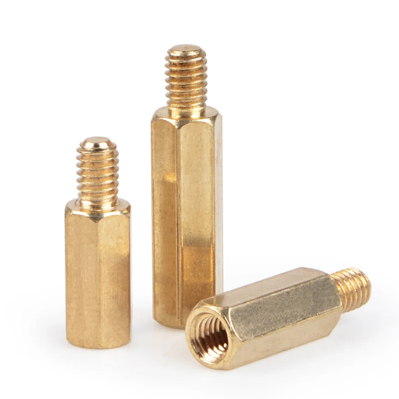 M3 * L + 6 латунных прокладок женский и мужской латунный прокладки с резьбой