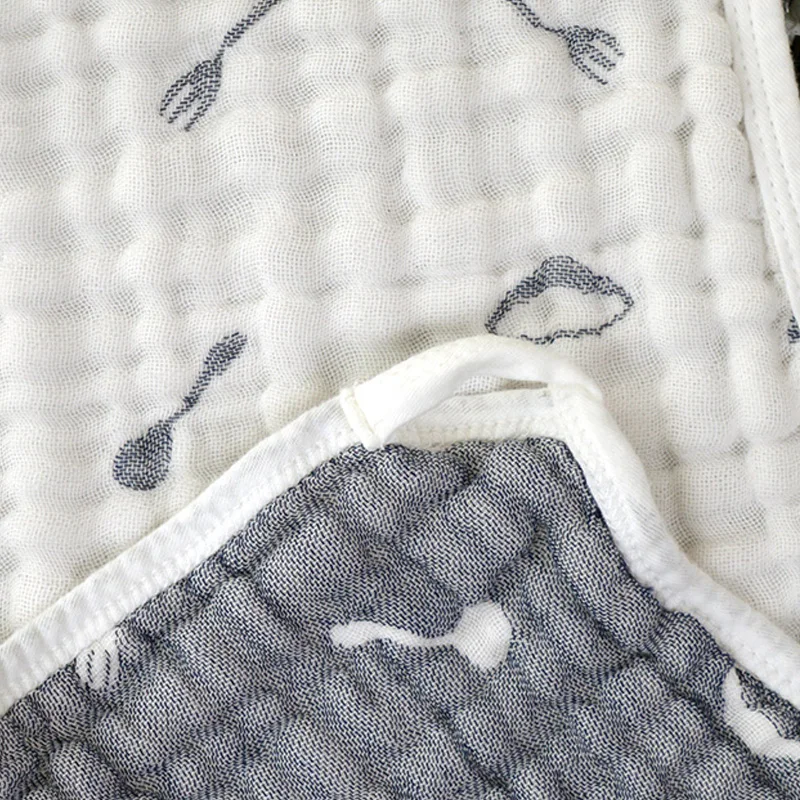 6Layers of Baby Feeding Wipe Towels 25*50cm Cotton Handkerchief 1pcs Soft Newborn Face Gauze Towel Absorbent Drying Washcloth
