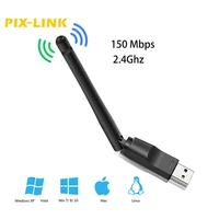new wifi wireless network card usb 2 0 150m 802 11 bgn lan adapter rotatable antenna for laptop pc mini wi fi dongle mt7601