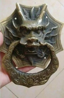 chinese brass door knocker with dragon carved 1pc