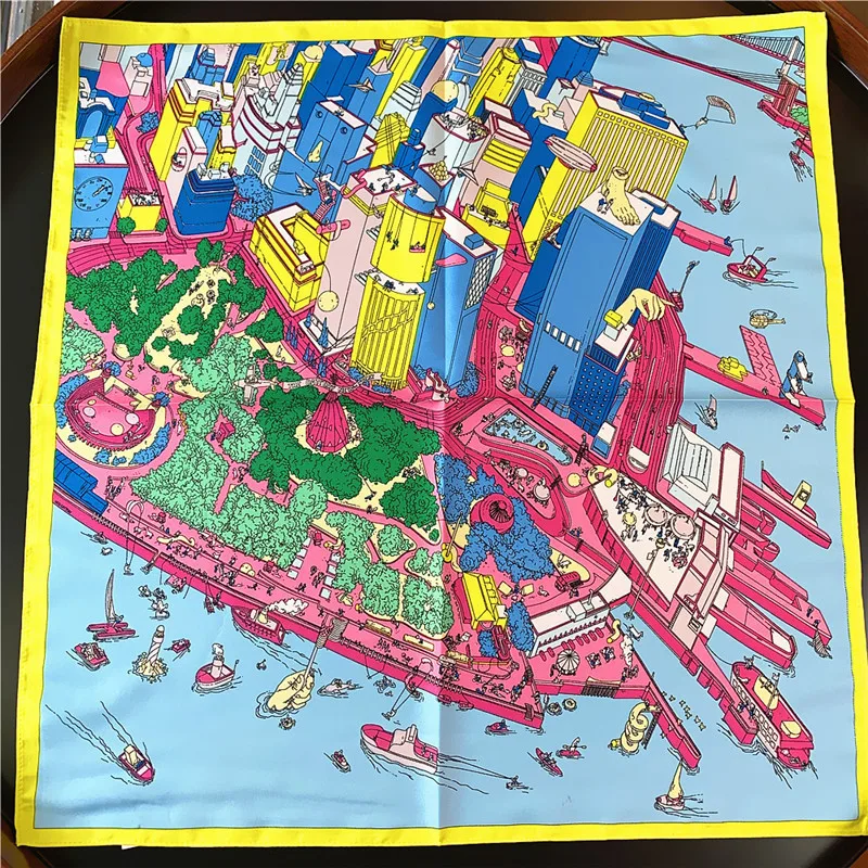 

Designer Head Scarves Women 100% Silk Scarf Top Woman Printed Neck Scarf Hijab Headband Headwrap Versatile Accessory