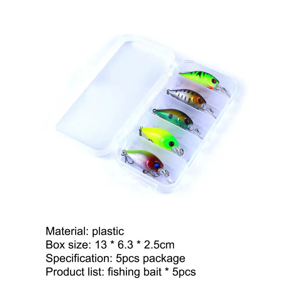 

Fishing tackle 5 pieces of bionic lure bait, wear-resistant, sharp and hard bait hook fixture for sea fishing