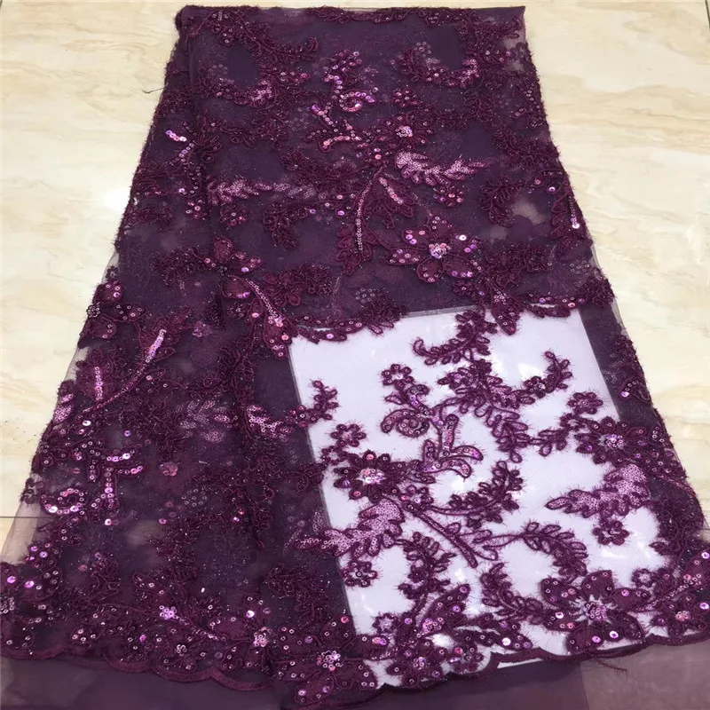 Новое поступление африканская органза кружевная ткань с блестками 2019 высокое
