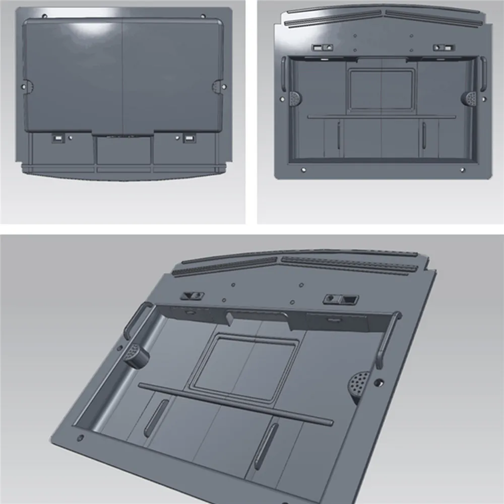 High Simulation Car Body Roof Low Top Interior with Light for 1/14 JX MAN F2000 RC Truck Interior DIY Upgrade Parts