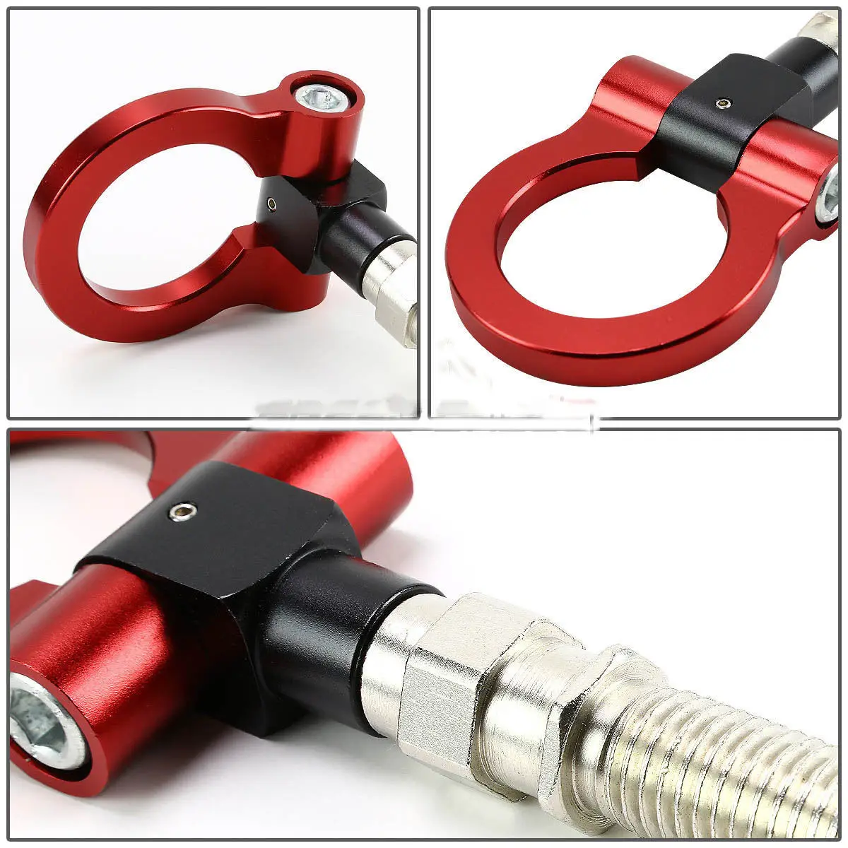 Новое красное буксировочное кольцо для прицепа передний и задний Алюминий