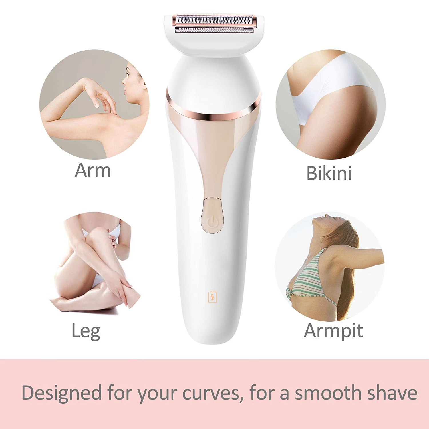 

Hair Removal Professional Epilator For Women Shavers Cordless Rechargeable Waterproof Bikini Electric Epilator Home Use Devices
