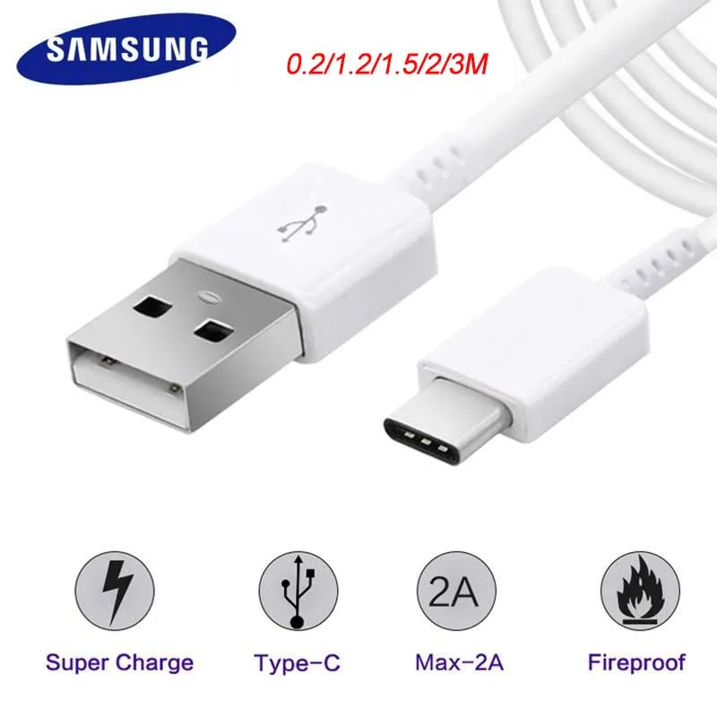 Кабель USB TYPE C для Samsung зарядное устройство с поддержкой быстрой зарядки Galaxy S8 S9 S10