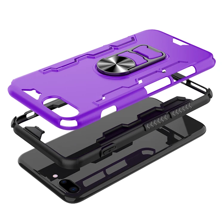 Бронированный магнитный металлический чехол с кольцом для iPhone 6 6S 7 8 PLUS X XS MAX XR 11 Pro