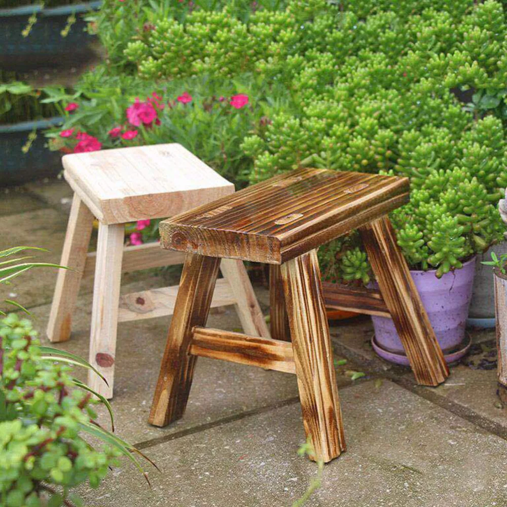 

1Pc Household Stool Children Stool Kindergarten Stool Wooden Furniture (Coffee)