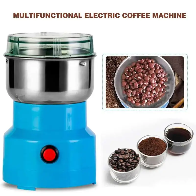 

1pc Portable Electric Coffee Grinders Spice Coffee Nut Seed Herb Grinder Crusher Mill For Home Kitchen Office Use