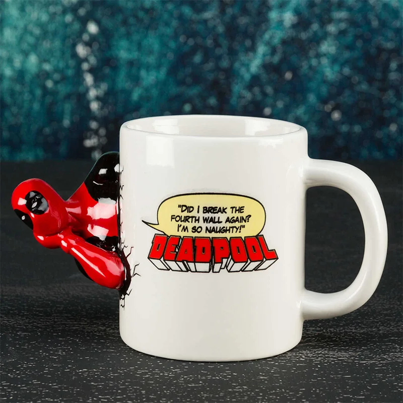 

Экшн-фигурки Кубка Disney Дэдпул, игрушки, Marvel, Уэйд уинсон, Уилсон, Дэдпул, 3D кружка, кофейная чашка, милые рождественские подарки для детей