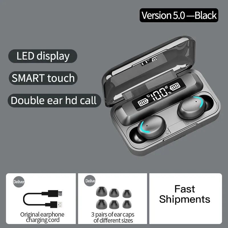 Беспроводные наушники CABLETIME Bluetooth V5.0 светодиодный дисплей спортивные для Huawei Mate30