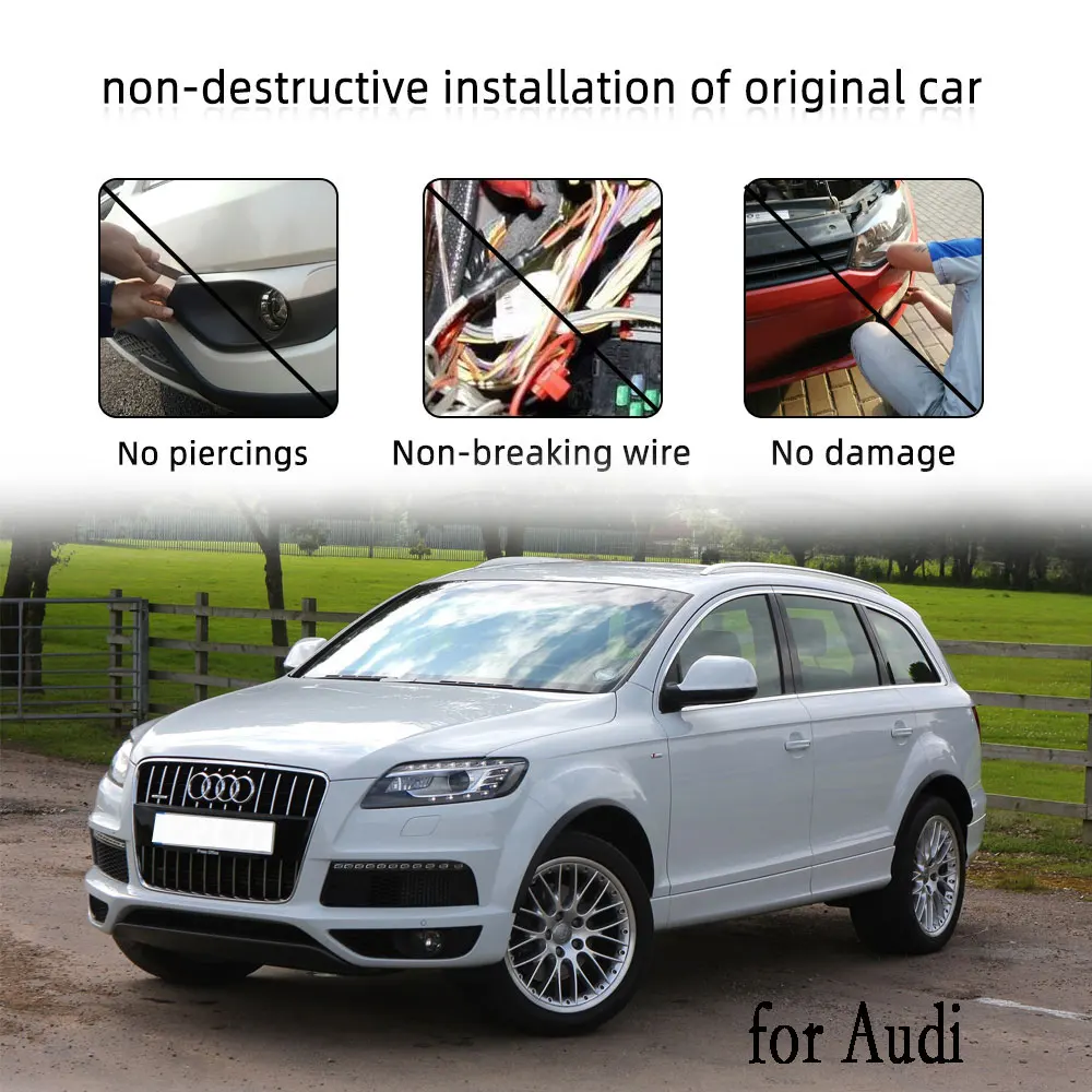 Светодиодный ные ДХО Противотуманные фары s для Audi Q7 2006 2007 2008 2009 передние