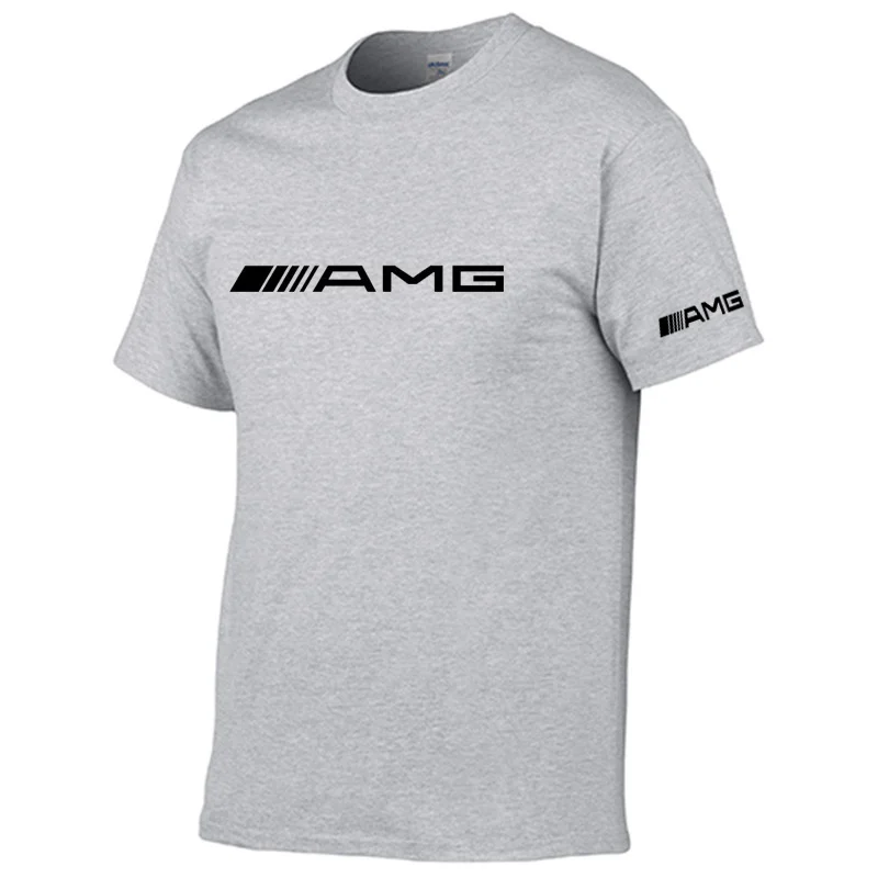 

2021 summer new AMG M men's sports fitness T-shirt fashion short-sleeved comfortable sports T-shirt men's gym running shirt big