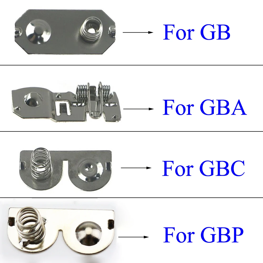 2 шт. клеммы аккумулятора Пружинные контакты замена пружины для игровой консоли