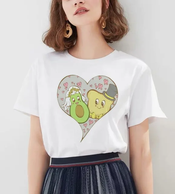 

Kawaii T Shirts Women Ullzang Cartoon Funny T-shirts 90s Cute Graphic Tshirt Harajuku Korean Style Top Tees