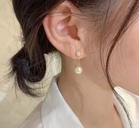 new earrings french elegance pearl earrings original design earrings simple and versatile earrings fashion pearl earrings