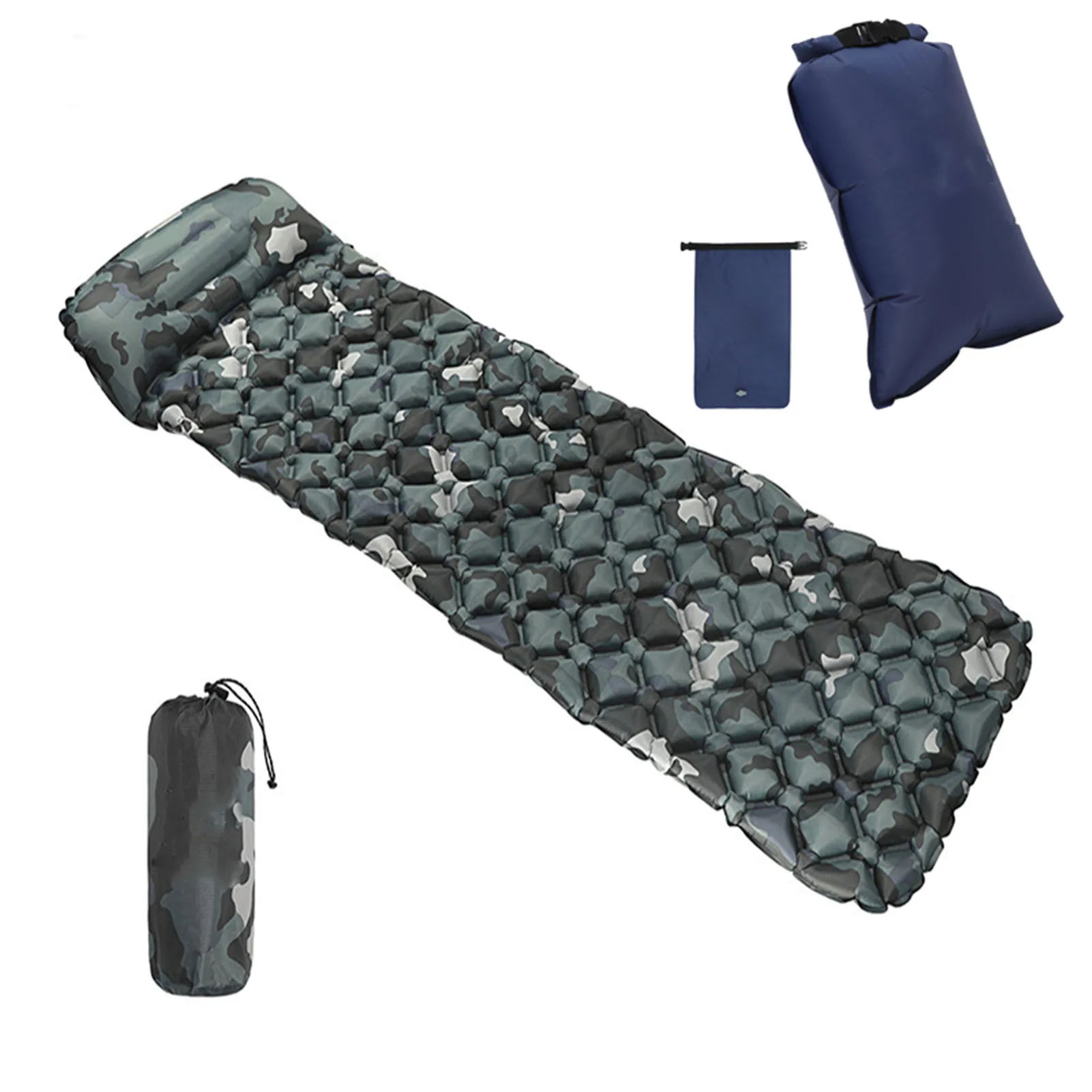 barato Ao Ar Livre Colchão Com Travesseiro De Enchimento Rápido Carro Portátil Almofada Dormir Piquenique Colchão De Ar Compacto Para Acampamento Mochila