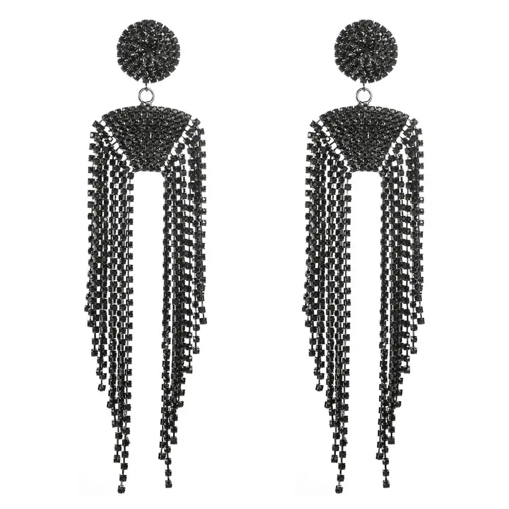 Блестящие стразы длинные Аксессуары для женских ювелирных изделий Лидер продаж