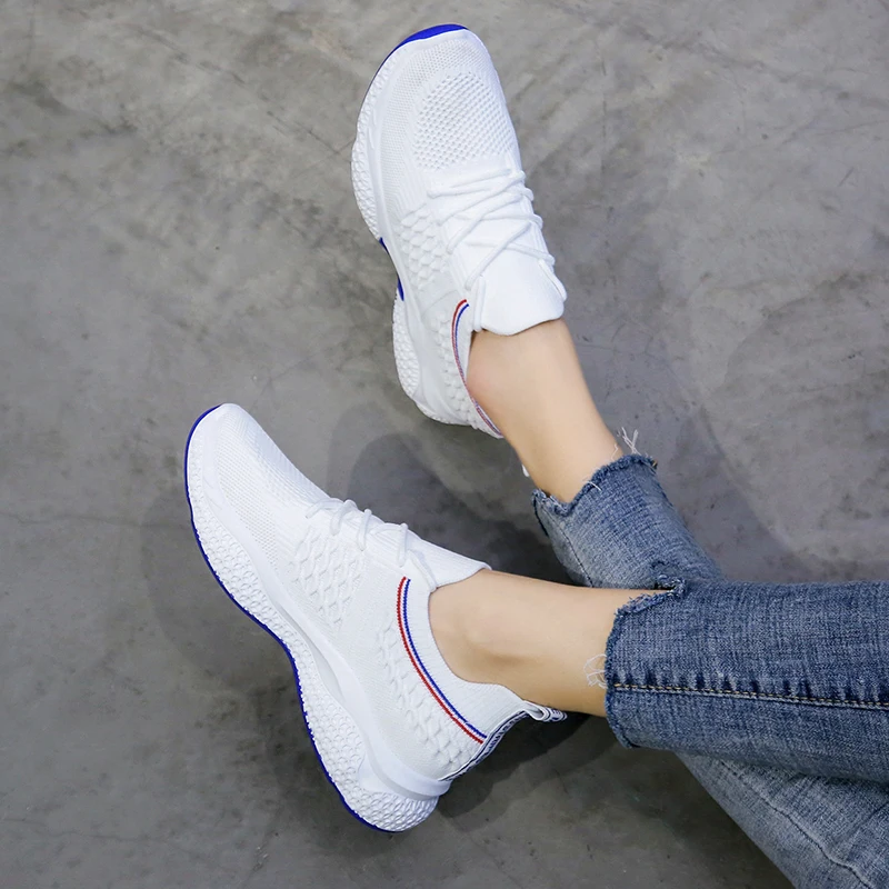 Cheap 2021 Women Tennis Shoes Ultra-Light Outdoor Fitness Sports Female Jogging Sneakers Comfort Trainers Soft Tenis Mujer