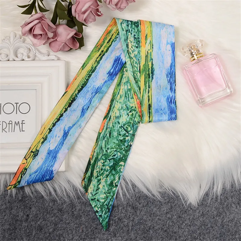 Ван Гог масляная сумка с художественным принтом шарф новый роскошный бренд