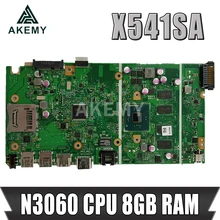 Akemy X541SA Mainboard For Asus X541S X541SA Laptop motherboard X541SA Mainboard X541SA Motherboard Test OK N3060 CPU 8GB RAM