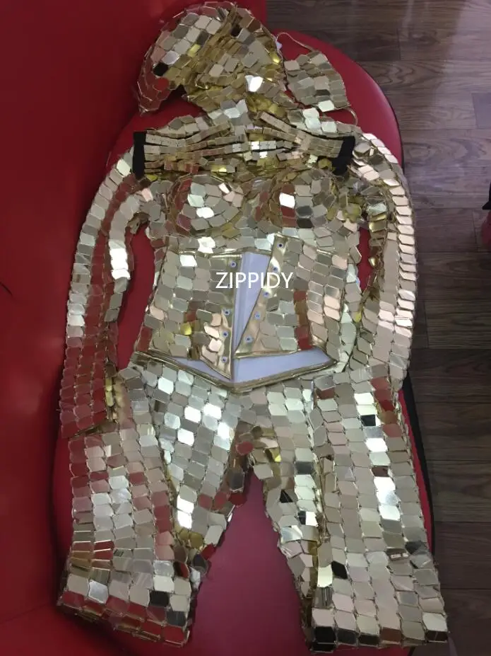 Блестящие серебряные блестки, женский комбинезон, перчатки, одежда для ночного клуба, для танцев, зеркальные леггинсы на выпускной, праздничная одежда, одежда для сцены