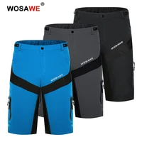 wosawe cycling shorts summer breathable loose short mtb shorts bike shorts men running motorcycle pants riding shorts pants