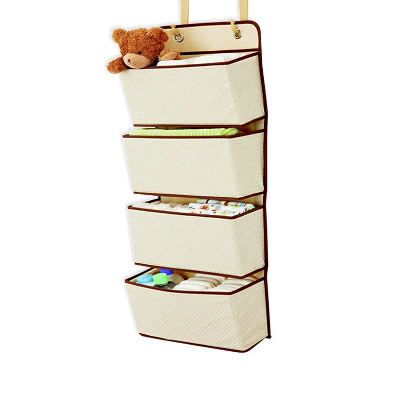 С 4 карманами в стене висит сумка для хранения шкафу простой HousewareOrganizer над дверью