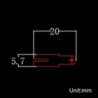 T8NA 100 шт. инструмент в форме y-образной Никель покрытием Сталь ремень газа листы для аккумуляторная машина для точечной сварки шайбы