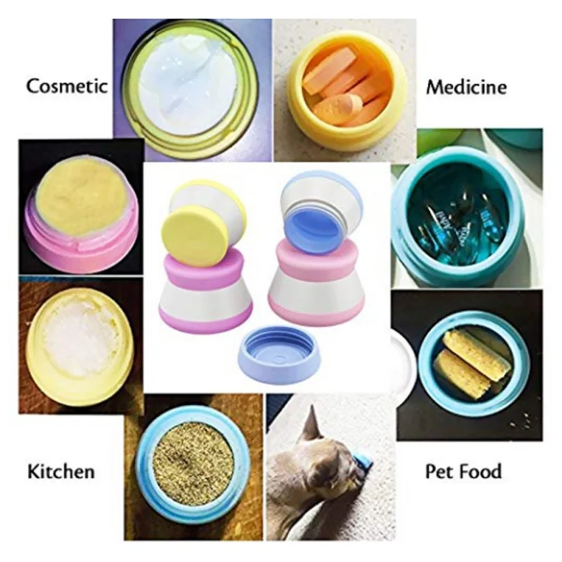 Практичный силикон упаковочная коробка для путешествий портативный пилюль цветная Косметика Коробка