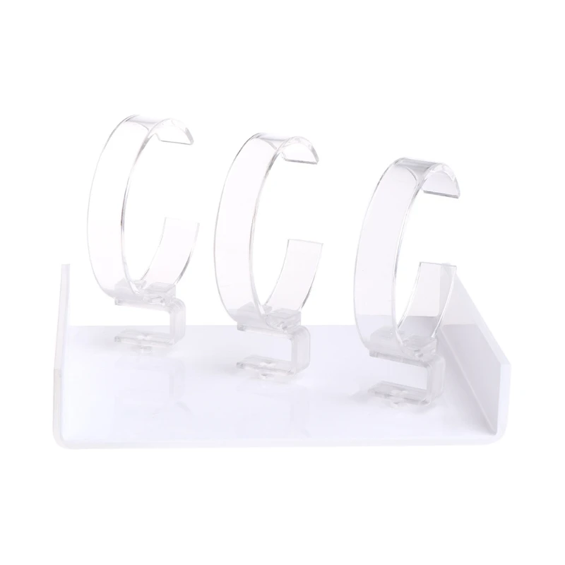 

Новая стойка для демонстрации часов, держатель для ювелирных изделий, три часа, акриловая витрина, прозрачная стойка, прочная и высокая инте...