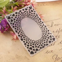love photo frame plastic embossing folders template for diy scrapbooking crafts making photo album card holiday decoration