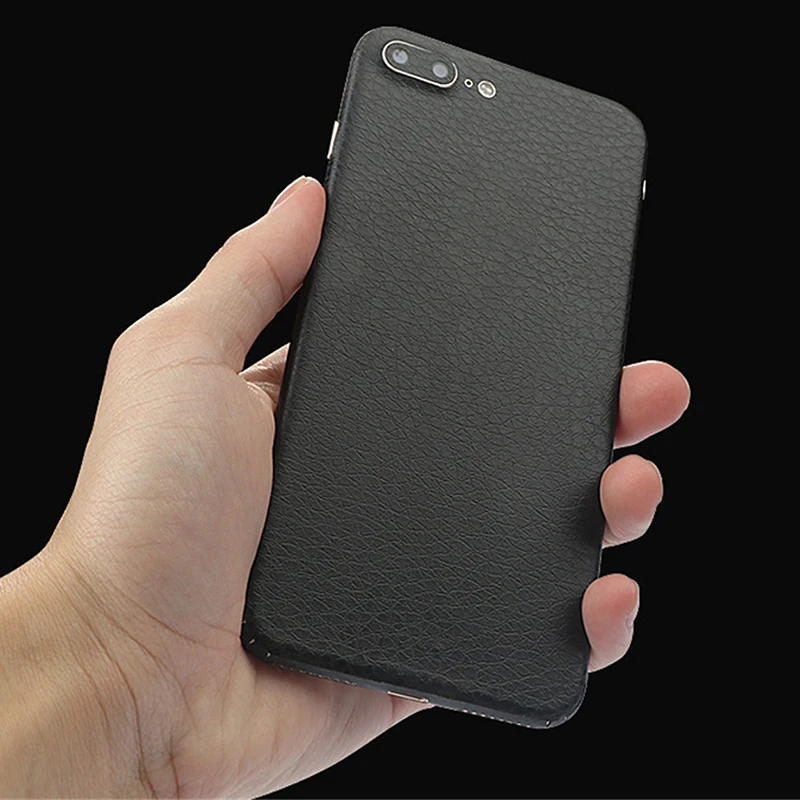 Кожаная наклейка с узором для iPhone 6, 6 S, 7, 8+, X, 11, задняя пленка, тонкая защитная крышка, задняя декоративная наклейка